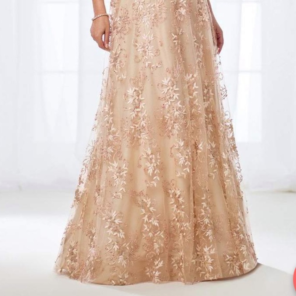 MonCheri, Cameron Blake 3/4 sleeves mother of bride fit and flare gown - Picture 15 of 16